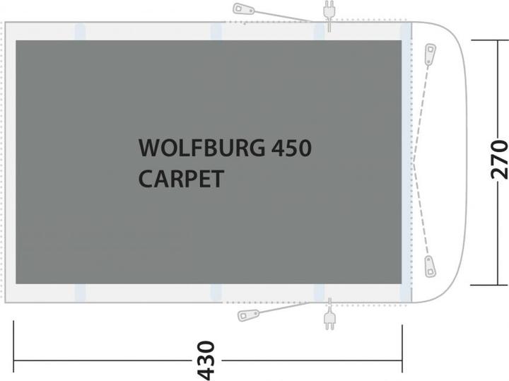 Actual product image Outwell Cozy Carpet Wolfburg 450A