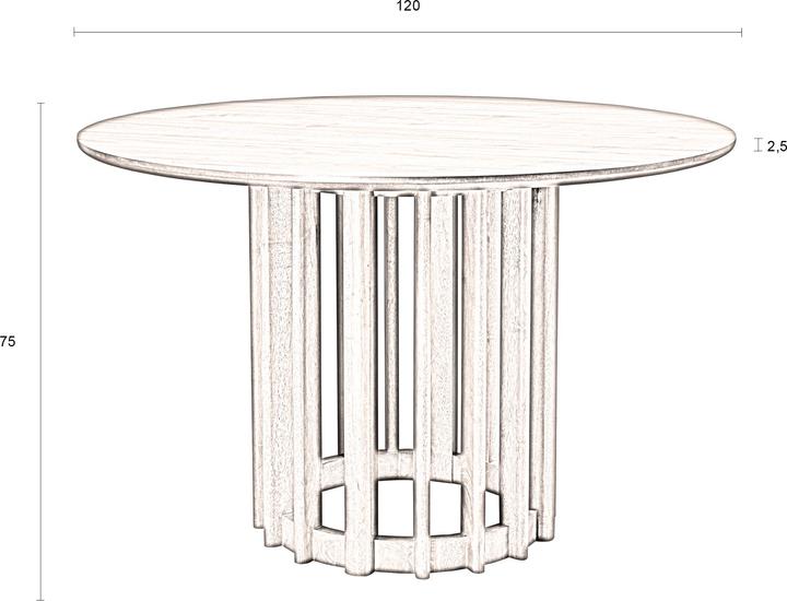Actual product image Dutchbone Barlet (120 x 120 x 75 cm)