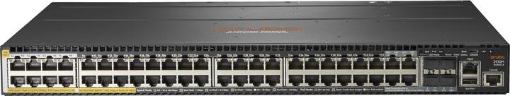 HPE E Aruba Switch 1 Slot, PoE, Layer 3, 10 Chassis Backplane Stacking, Static, RI (36 Ports)