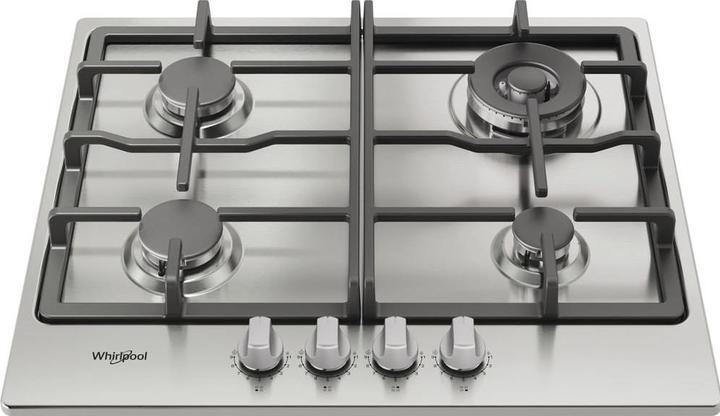 Image du produit Whirlpool TGML 661 IX R inox Intégré 58 cm Plaque de cuisson à gaz 4 zone(s)