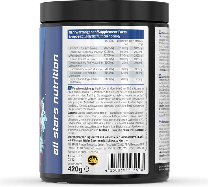 Produktbild All Stars EAA Powder (420G Dose) (Kirsche, 1 Stk., 400 g)