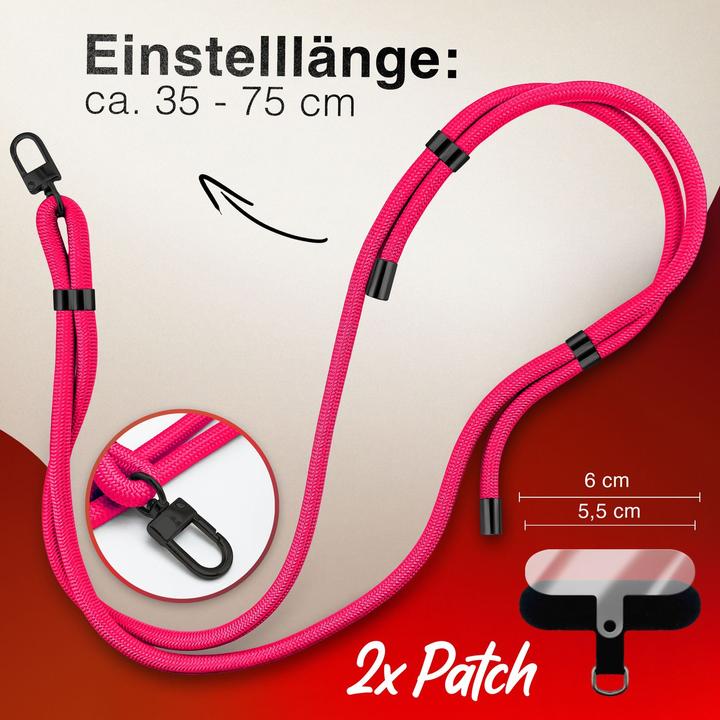 Actual product image Nalia HoldMe Lanyard Handykette - Universal Trageband für Smartphones - Verstellbar, Soft & Elastisch