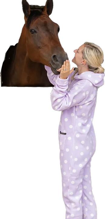 Actual product image Supreme Products Womens/Ladies Polka Dot Fleece Jumpsuit (XL)