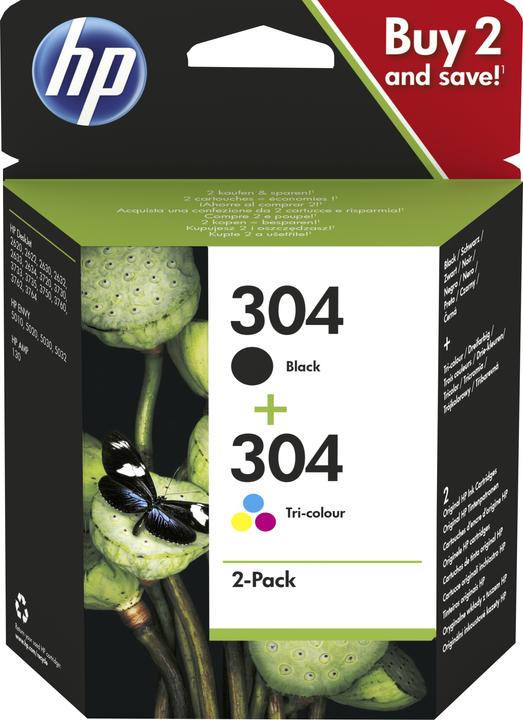 Produktbild HP 304 2-Pack (M, BK, C, Y)