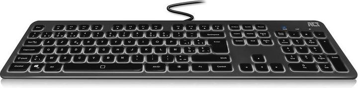 Image du produit Clavier filaire avec rétroéclairage (disposition Azerty/BE) (BE, Filaire)