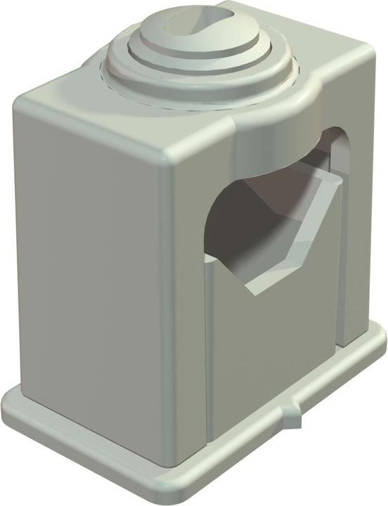 Actual product image OBO Bettermann Grip iso clamp 3040 6-16mm 2 parts light gray