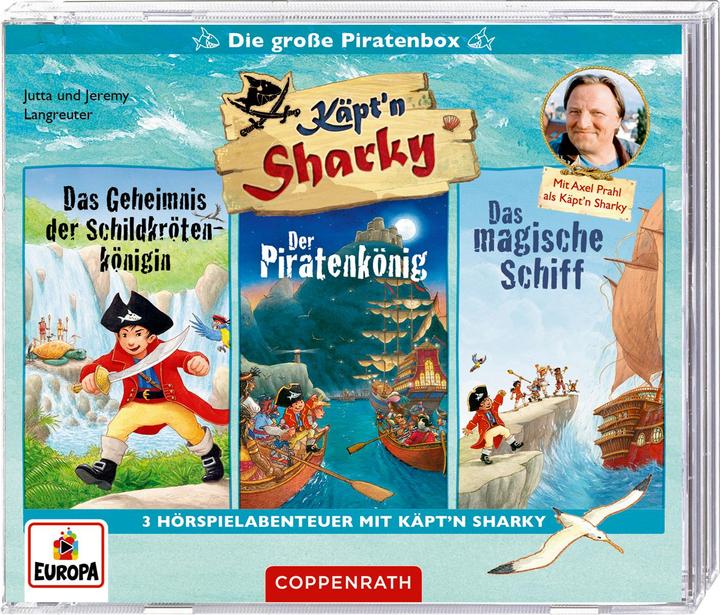 Immagine prodotto Käpt'n Sharky - La grande scatola dei pirati (3 CD) (Silvio Neuendorf, Axel Prahl, Jutta Longreuter, Jeremy Langreuter, Tedesco)