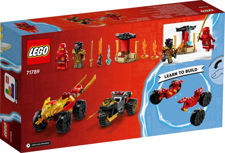 Actual product image LEGO 71789 Chase with Kai's speedster and Ras' motorbike (71789, LEGO Ninjago)