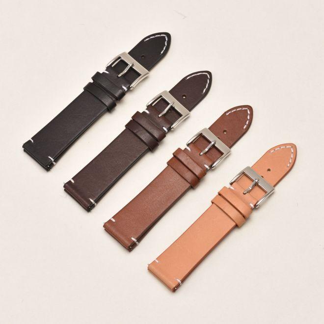 Produktbild Mu Prime Elegant Series Echtleder Ersatz Armband (18 mm, Echtleder)
