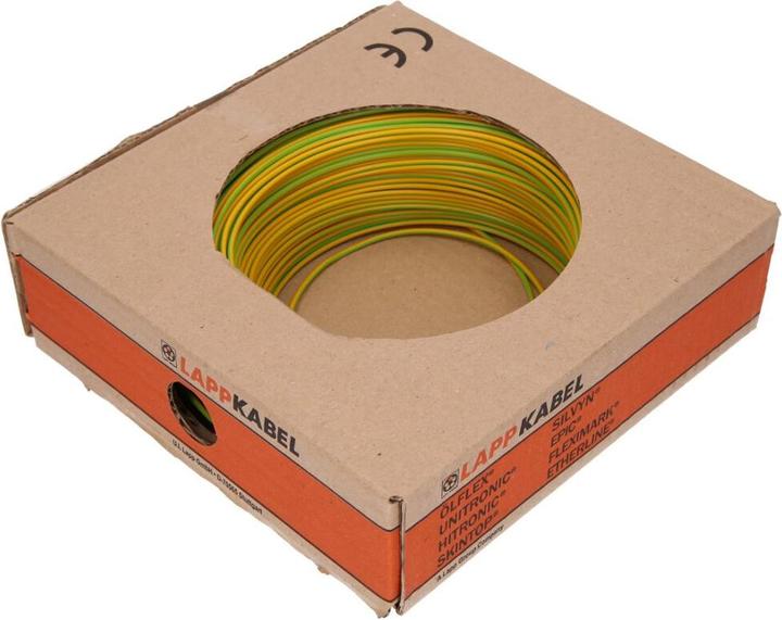 Produktbild Lapp Litze, 0.50 mm², grün/gelb Kupferlitze blank, feindrähtig PVC (100 m)
