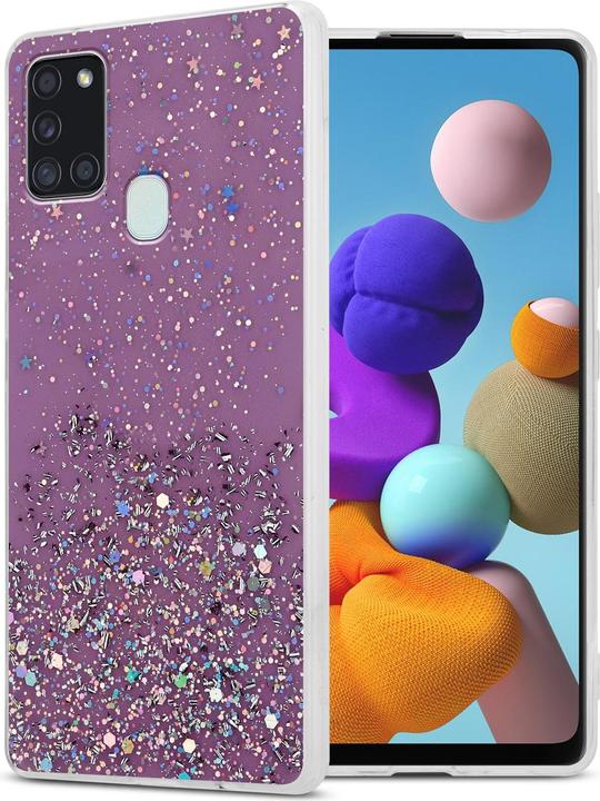 Viola con glitter