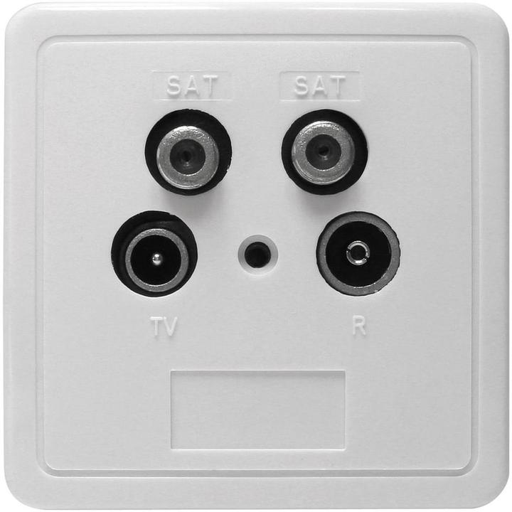 Actual product image Axing 4 Port Antenna Outlet CATV / SAT / SAT (Plug socket)