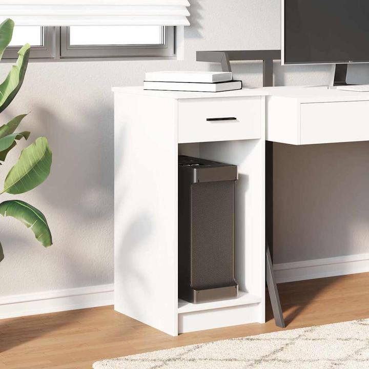 Image du produit VidaXL Armoire informatique avec tiroir Blanc 35x45x77 cm Armoire PC Support d'unité centrale (35 x 45 x 77 cm)