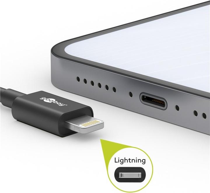Produktbild Goobay Lightning - USB-C Kabel (2 m, USB 2.0)