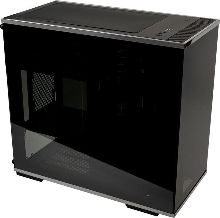 Productafbeelding Silverstone SST-LD01B Lucid Micro ATX Toren, TG (Mini-ITX, Mini-DTX)