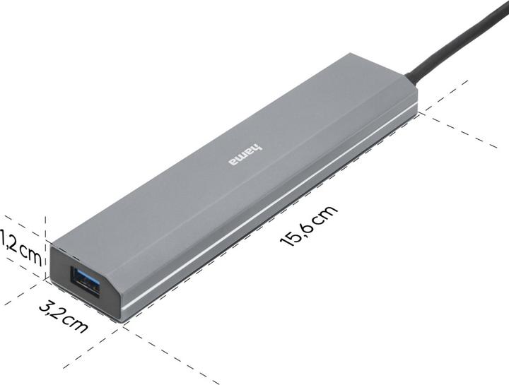 Image du produit Hama 7 Port USB-Hub (USB-C, 7 Ports)
