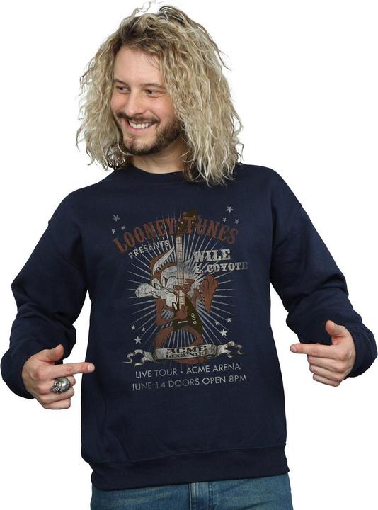Immagine prodotto Looney Tunes Wile E Coyote Guitar Felpa Uomo (S)