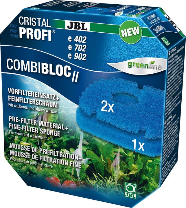 Produktbild JBL Aquaristik und Terraristik CombiBloc II CristalProfi e402/e702/e902 (Aussenfilter, Süsswasser)