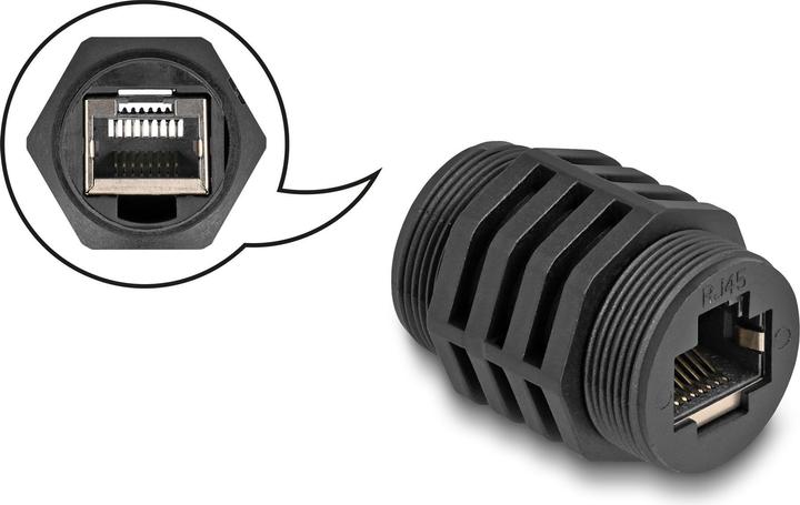 Immagine prodotto Delock Modulo di installazione RJ45 Cat.6A impermeabile e antipolvere IP67 (Accoppiamento di rete)