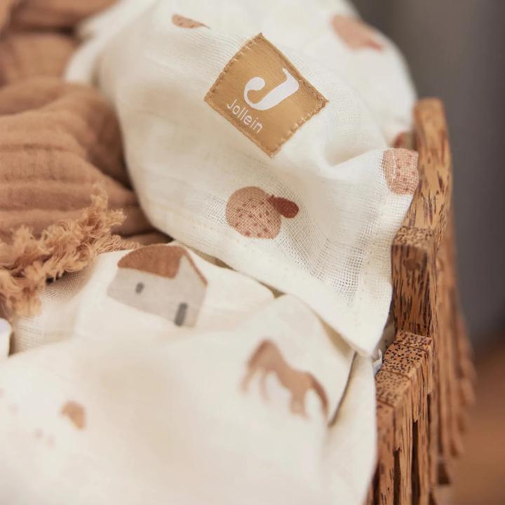 Image du produit Jollein Set de 3 serviettes Muslin 70x70 cm (70 cm, 70 cm)