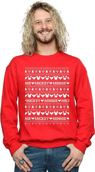 Produktbild Disney Mickey And Minnie Christmas Fair Isle Sweatshirt (S)