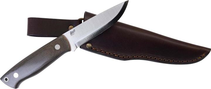 Image du produit Brisa Trapper 95 Elmax Green Micarta Scandi Leather (9.50 cm)