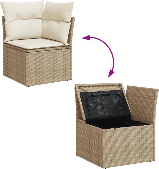 Actual product image VidaXL 10-piece garden lounge set with cushions
