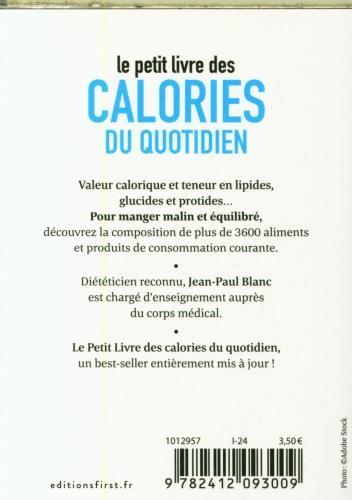 Image du produit Le petit livre de la minceur : les calories des aliments du quotidien (Français, Blanc Jean-Paul, 2024)