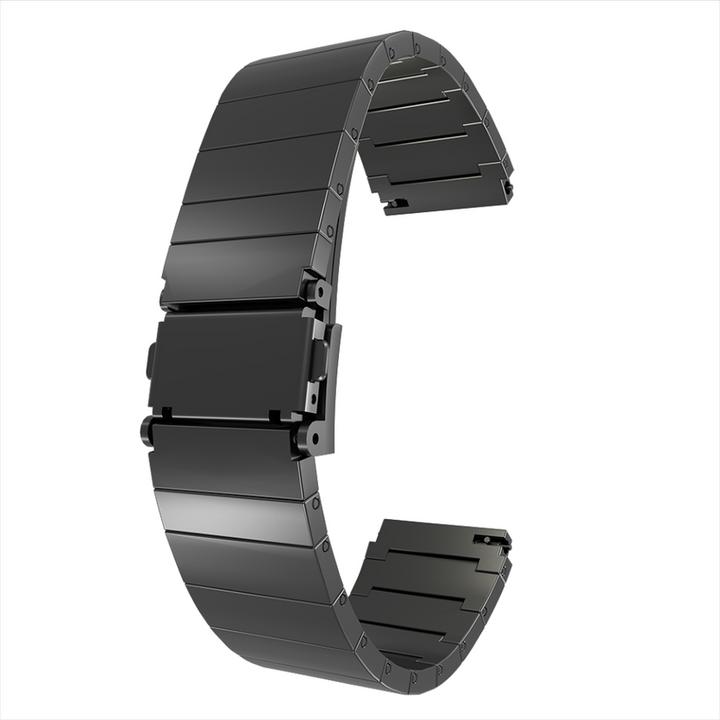 Produktbild Strap-it Luxe titanium smartwatch bandje - geschikt voor Fossil Gen 5 / Gen 5e 44mm / Gen 6 44mm - donkergrij (Titan)