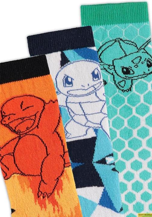 Actual product image Difuzed Pokemon pack 3 paires de chaussettes Crew 39-42 (pack of 3, 39 - 42)