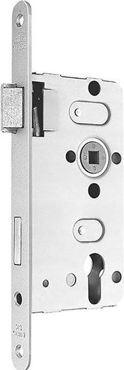 Actual product image BKS Room door mortice lock 0415 PZW 18/ 55/72/8 mm DIN left silver rounded class 2 Zinc pressure g... (Mortise lock)