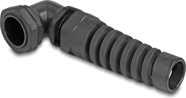 Produktbild Delock Kabelverschraubung mit Zugentlastung 90° gewinkelt PG (1 Stk.)