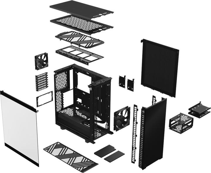 Productafbeelding Fractal Define 7 Compact Black TG Dark (ATX, mATX, Mini-ITX)