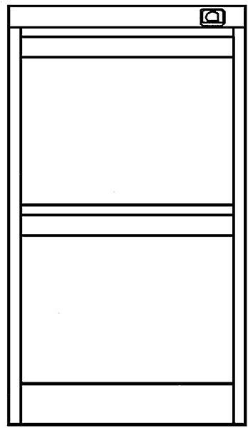 Produktbild Bisley Hängeregistraturschrank, 1-bahnig (41.5 x 62.5 x 71.5 cm)