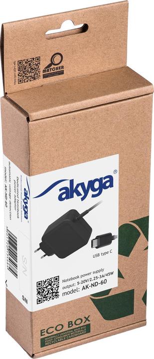 Produktbild Akyga Notebook Netzteil (45 W)