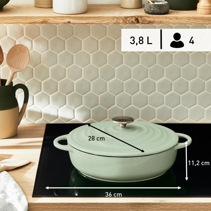 Produktbild Tefal LOV Bräter (28 cm, Bräter + Schmortopf, Kochtopf, Gusseisen)