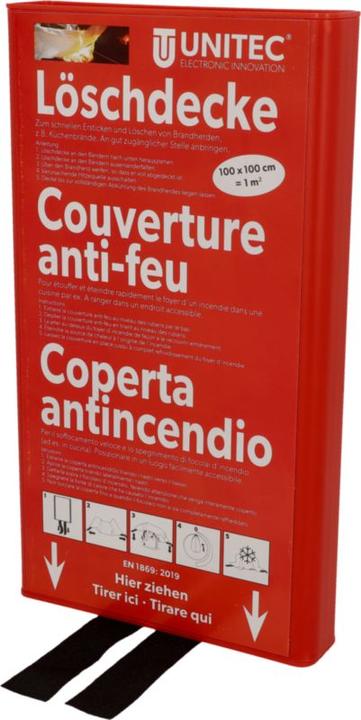 Actual product image Unitec Fire blanket 100 x 100cm