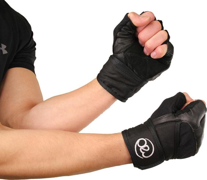 Actual product image Fitness Mad Unisex Adult Leather Weightlifting Gloves (S)