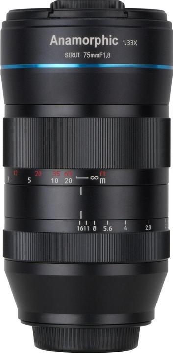 Actual product image Sirui Fixed focal length 75 mm F1.8 anamorphic (Canon EF-M, APS-C / DX)