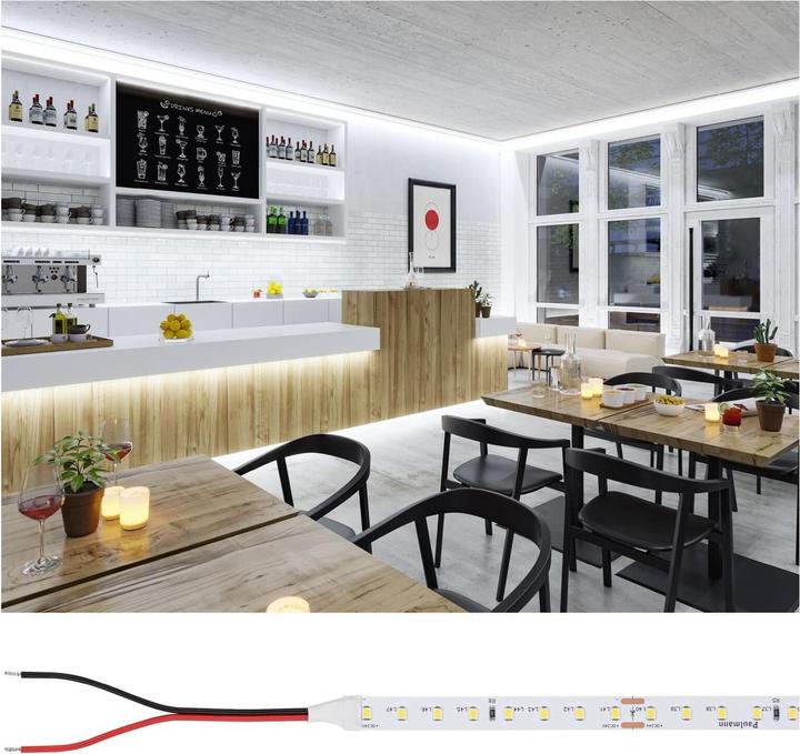 Image du produit Paulmann Pro Strip Silver P75 (Blanc neutre, 500 cm, Intérieur)