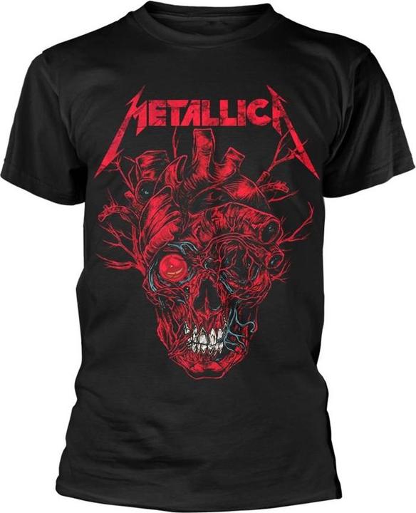 Immagine prodotto Metallica Heart Skull Maglietta Adulto Unisex (S)