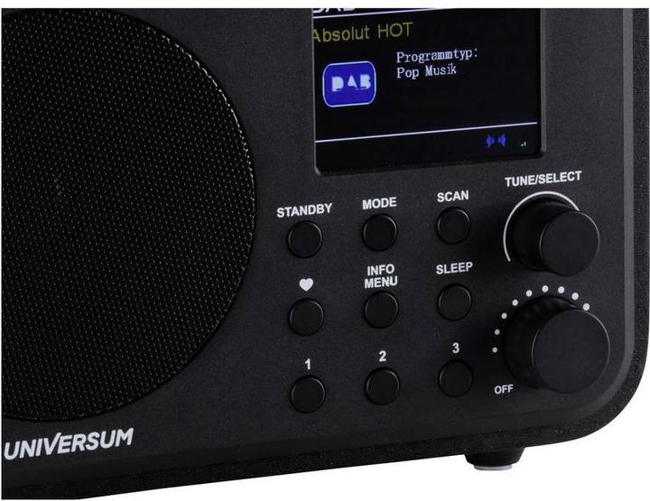 Actual product image DR 300-20 Table radio DAB+, FM Bluetooth®, DAB+, FM rechargeable Black (DAB+, VHF, Bluetooth)