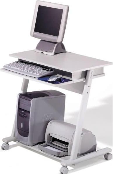 Image du produit Rocada Table de travail Zeta RD 9100 3 niveaux gris clair (80 x 50 x 79 cm)