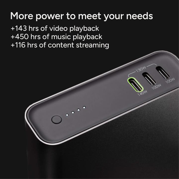 Immagine prodotto mophie Powerstation Ultra, 25000 mAh, Nero (25000 mAh, 140 W)