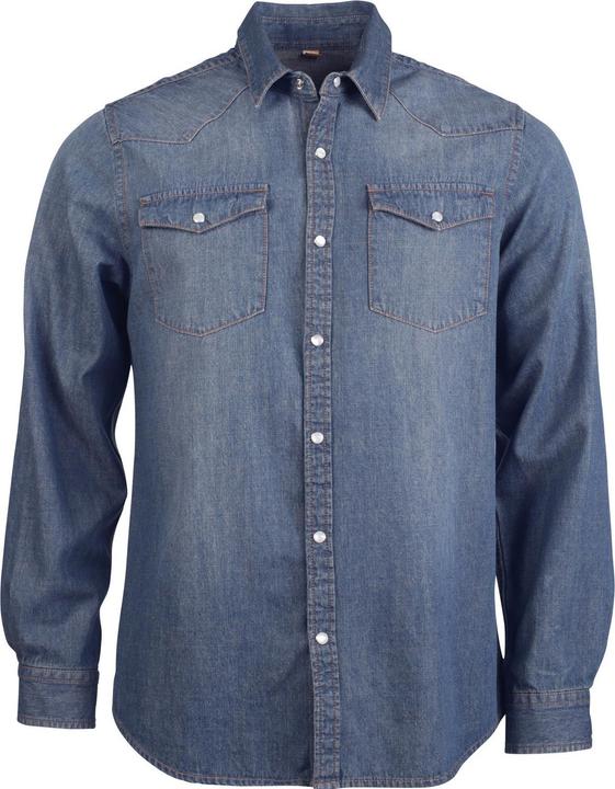 Actual product image Kariban Long sleeve denim shirt (S)