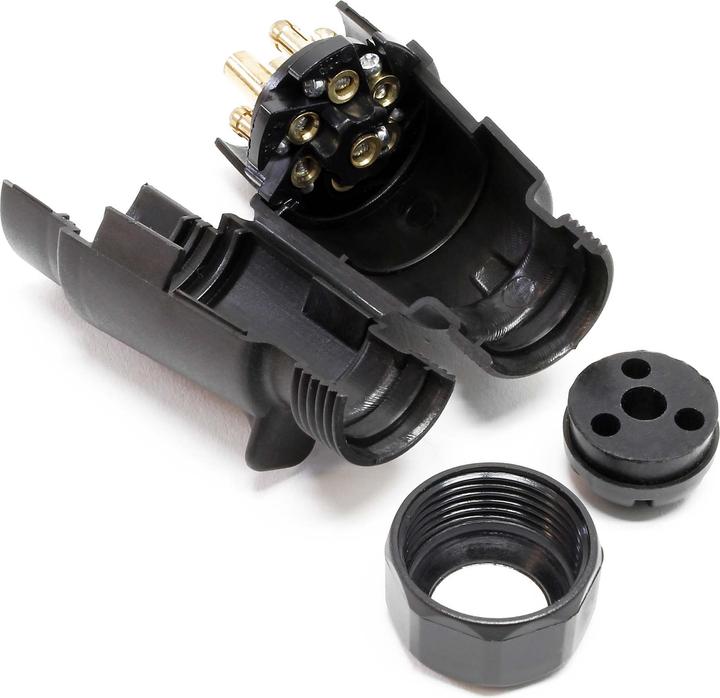 Produktbild Wiltec 7-poliger Stecker Typ N Anhängerstecker Kabelstecker KFZ Anhänger