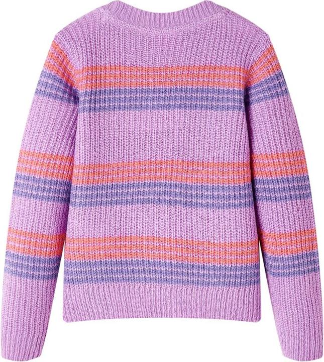 Produktbild VidaXL Kinderpullover mit Streifen Gestrickt Lila und Rosa (140)