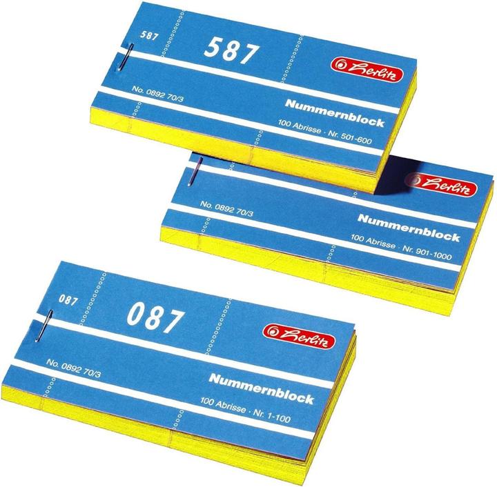 Image du produit Herlitz Bloc numérique 1-1000 (1000 x)