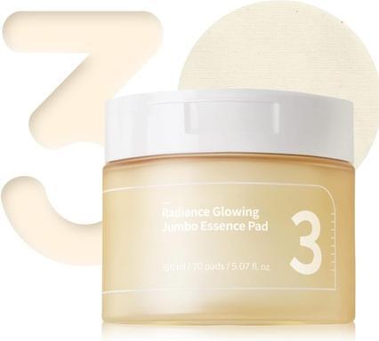 Produktbild Numbuzin No.3 Radiance Glowing Jumbo Essence Pad Vegan Ungebleicht Biologisch Abbaubar Niacinamide Clear Gl (Körperlotion, 70 ml)