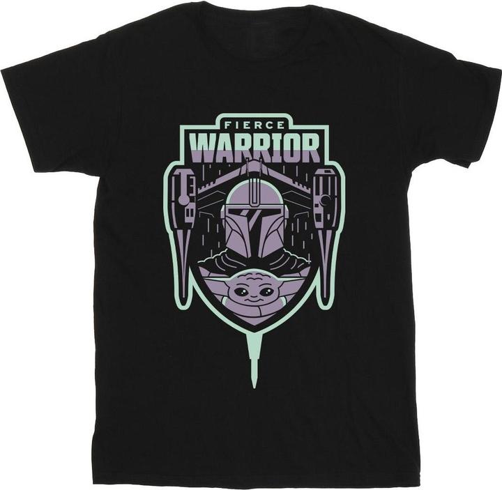 Immagine prodotto Star Wars The Mandalorian Fierce Warrior Patch Maglietta Uomo (XL)